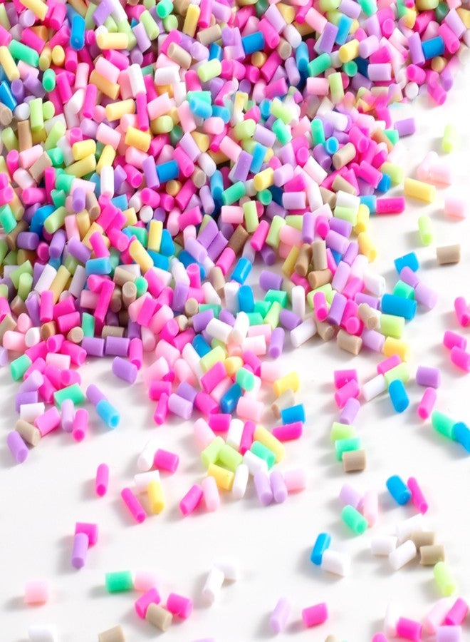 OIIKI 100g Mini Fake Candy Sprinkles, Polymer Clay Slices Fake Sprinkles, Nail Art Supplies for Chirstmas Wedding Party Decor DIY Crafts- Mixed Colors - Image 1